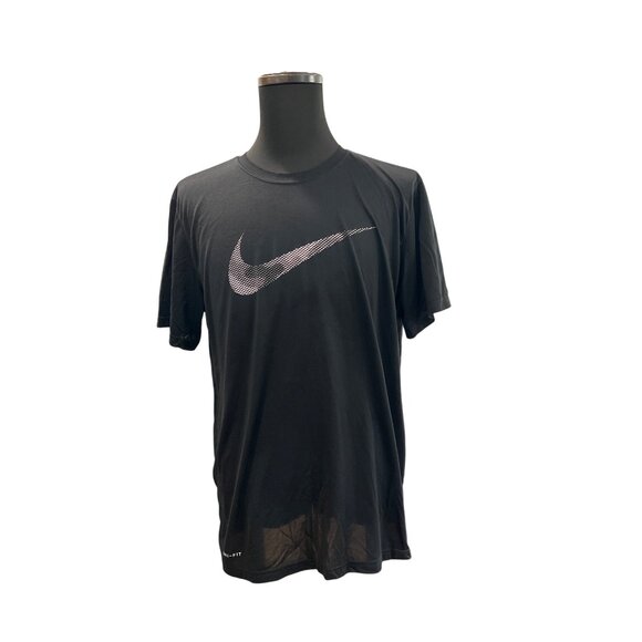 Nike Black Dri-Fit Mens Short-Sleeve T-Shirt Size XL - Picture 1 of 4